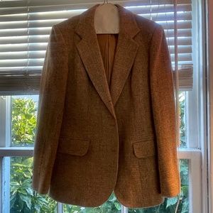 Brown 100% Wool Women's Blazer